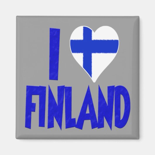 Ik hou van Finland Magneet (Voorkant)