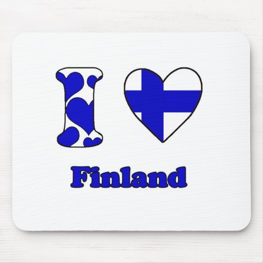 Ik hou van Finland Muismat (Voorkant)