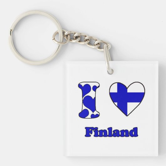 Ik hou van Finland Sleutelhanger (voorkant)