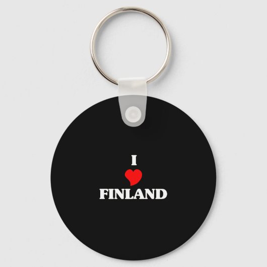 Ik hou van Finland Sleutelhanger (Voorkant)