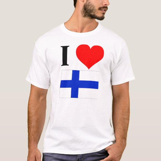 Ik hou van Finland T-shirt (Voorkant)