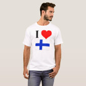 Ik hou van Finland T-shirt (Voorkant volledig)