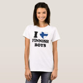Ik hou van Finse jongens T-shirt (Voorkant volledig)
