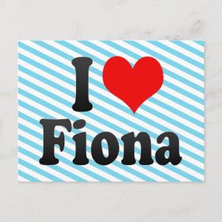 Ik hou van Fiona Briefkaart