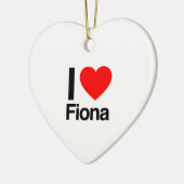 ik hou van fiona keramisch ornament (Links)