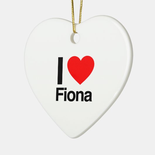 ik hou van fiona keramisch ornament (Links)