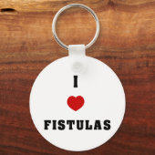 Ik hou van fistels sleutelhanger (Voorkant)