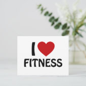 Ik hou van Fitness Briefkaart (Staand voorkant)