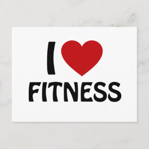 Ik hou van Fitness Briefkaart
