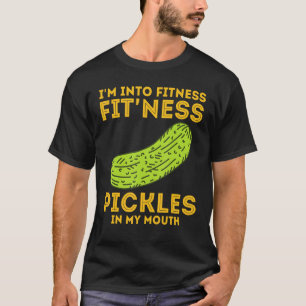 Ik hou van fitness fit dille augurk komkommer t-shirt