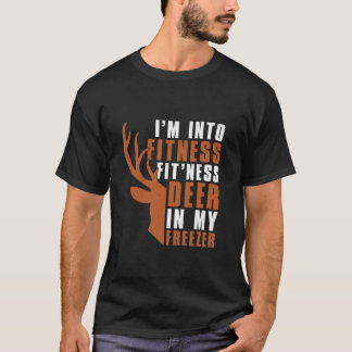 Ik hou van fitness fit herten in mijn vriezer Grap T-shirt