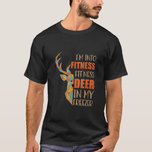 Ik hou van fitness fit herten in mijn vriezer Grap T-shirt