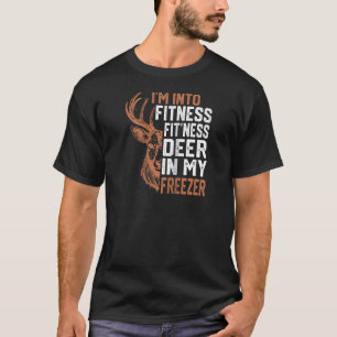 Ik hou van fitness herten diepvriezer grappige jag t-shirt