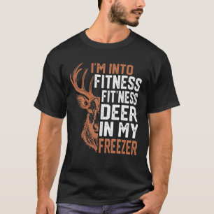 Ik hou van fitness herten diepvriezer grappige jag t-shirt