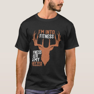 Ik hou van fitness herten diepvriezer grappige jag t-shirt