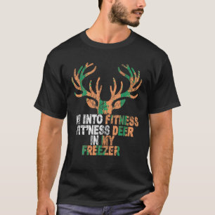 Ik hou van fitness herten diepvriezer grappige jag t-shirt