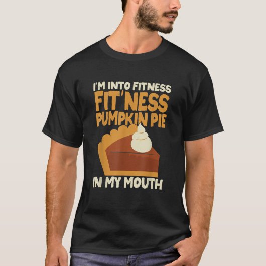 Ik hou van fitness pasvorm pompoentaart in mijn mo t-shirt (Voorkant)