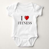 Ik hou van fitness romper (Voorkant)
