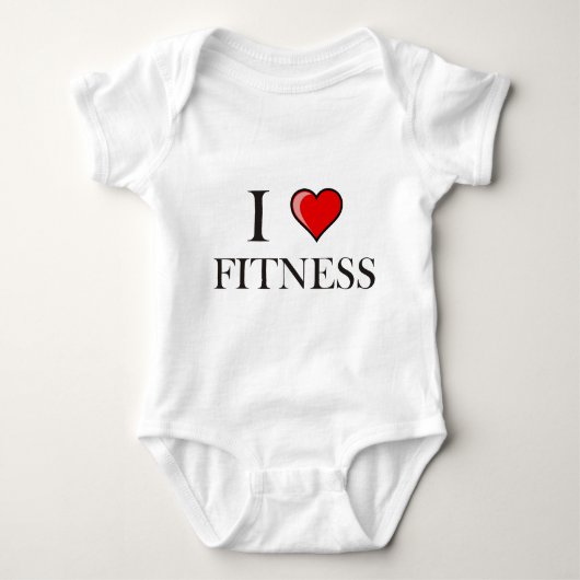 Ik hou van fitness romper (Voorkant)