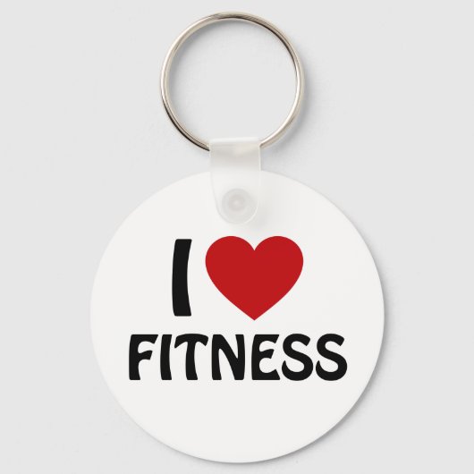 Ik hou van Fitness Sleutelhanger (Voorkant)