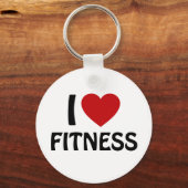 Ik hou van Fitness Sleutelhanger (Voorkant)