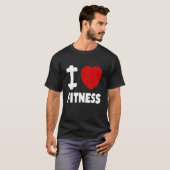 Ik hou van fitness Sport T-shirt (Voorkant volledig)