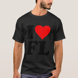 Ik hou van FL Heart Design Florida Home State Prid T-shirt
