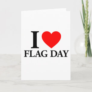 Ik hou van Flag Day Kaart