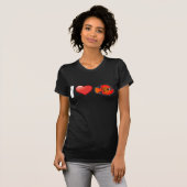 Ik hou van Flame Angelfish T-shirt (Voorkant volledig)