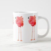 Ik hou van flamingo's Jumbo mok (Rechts)