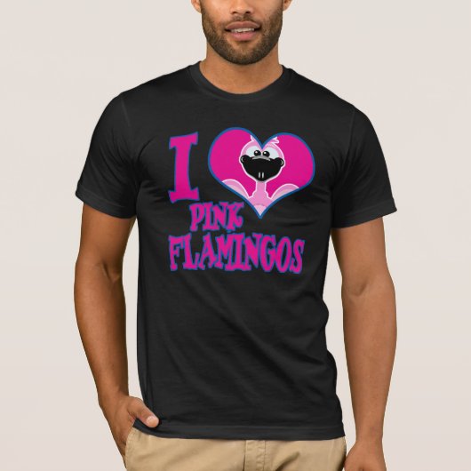 Ik hou van flamingo's t-shirt (Voorkant)
