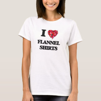 Ik hou van Flannel Shirten T-shirt