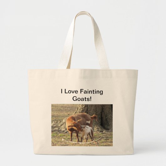 Ik hou van flauwvallen - Jumbo-Tas Grote Tote Bag (Voorkant)