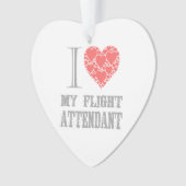 Ik hou van Flight Attendants Ornament (voorkant)