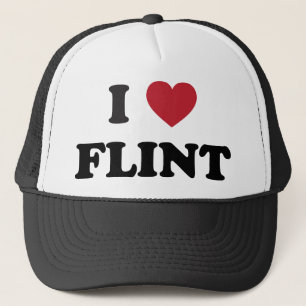 Ik hou van Flint Michigan Trucker Pet