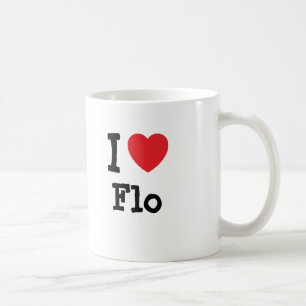 Ik hou van Flo hart T-Shirt Koffiemok