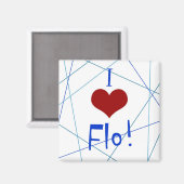Ik hou van Flo magneet (Voorkant / Achterkant)