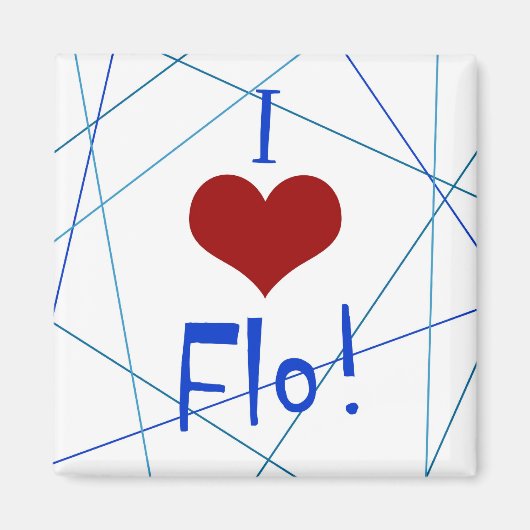 Ik hou van Flo magneet (Voorkant)