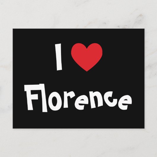 Ik hou van Florence Briefkaart (Voorkant)