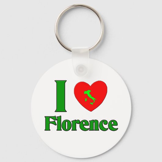 Ik hou van Florence Italië Sleutelhanger (Voorkant)