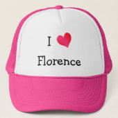 Ik hou van Florence Trucker Pet (Voorkant)