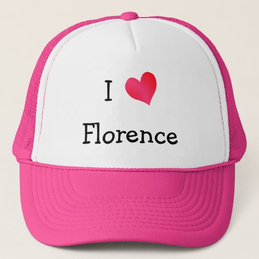Ik hou van Florence Trucker Pet (Voorkant)