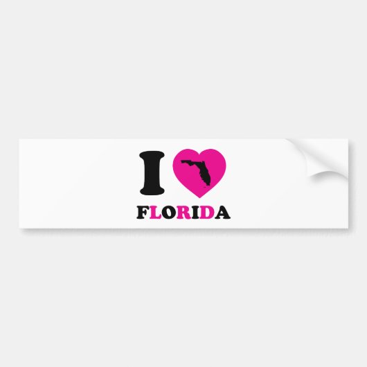 Ik hou van Florida Bumpersticker (Voorkant)