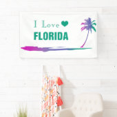 Ik hou van Florida Colorful Green Spandoek (Insitu)