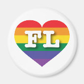 Ik hou van Florida Gay Pride Magneet (Voorkant)