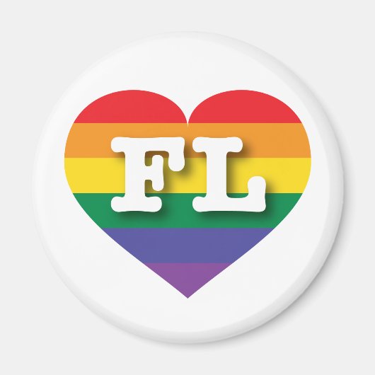 Ik hou van Florida Gay Pride Magneet (Voorkant)