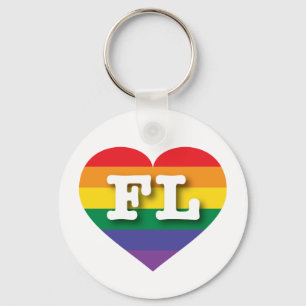 Ik hou van Florida Gay Pride Sleutelhanger