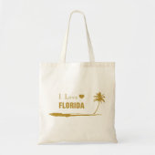 Ik hou van Florida Goud Tote Bag (Voorkant)