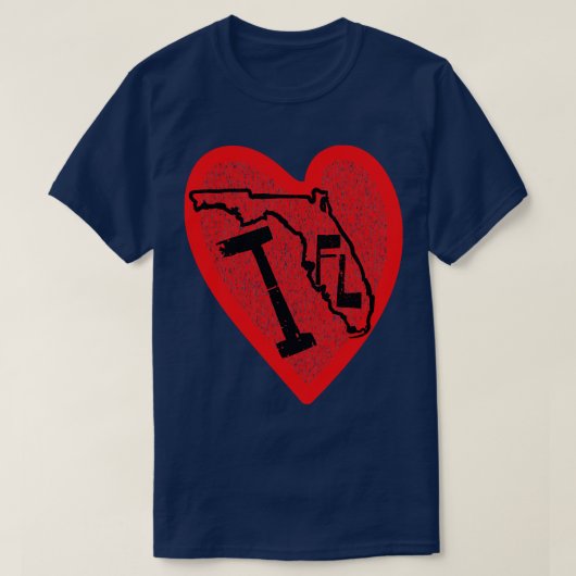 Ik hou van Florida I Heart Florida T-shirt (Design voorkant)