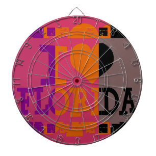 Ik hou van Florida - Pop kunst 2 Dartbord